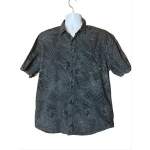 Vans Off The Wall Button Up Short Sleeve Hawaiian Shirt - Men's XL Navy & White